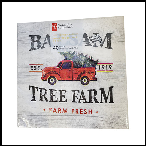 President's Choice 3 Ply Dinner Napkin Balsam Tree Farm 40pk