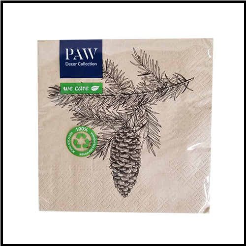 Pinecone Lunch Napkins  20pk