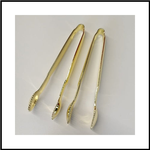 Mini Gold Tongs  2pk