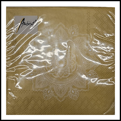 Gold Lunch Napkins 20pk