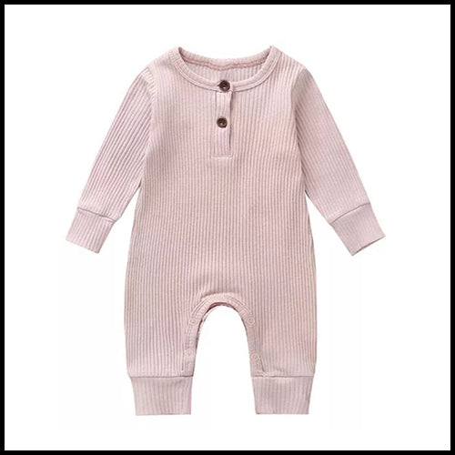 Ribbed Sleeper -Pink - 0-3mths