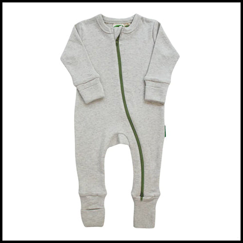 Parade Organic Cotton Sleeper -Grey Melange - 18-24mths