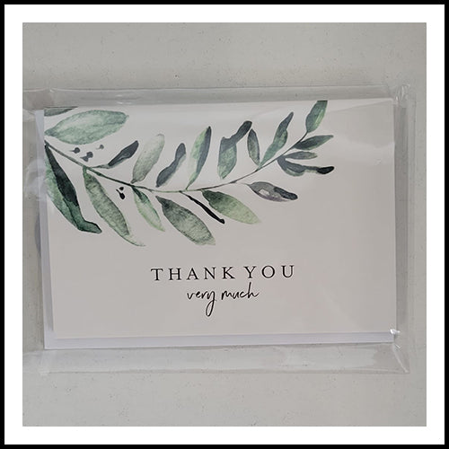 Thank you Cards - Greenery 4PK