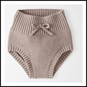 Organic Cotton  Sweater Knit Bubble Short - 6mths