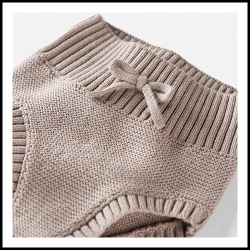 Organic Cotton Sweater Knit Bubble Short - NB