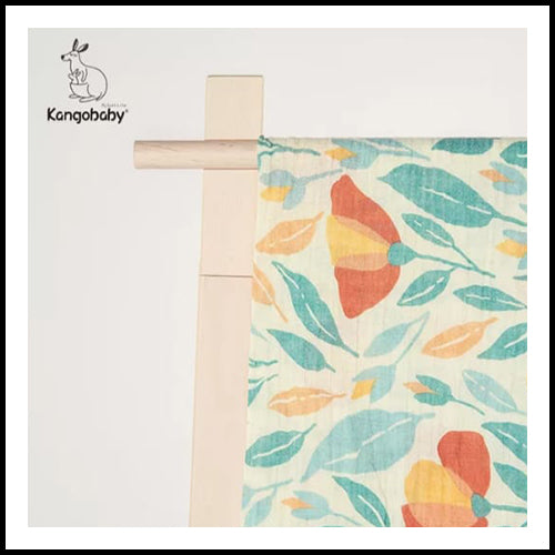 Childrens Muslin Swaddle - Leafy Floral