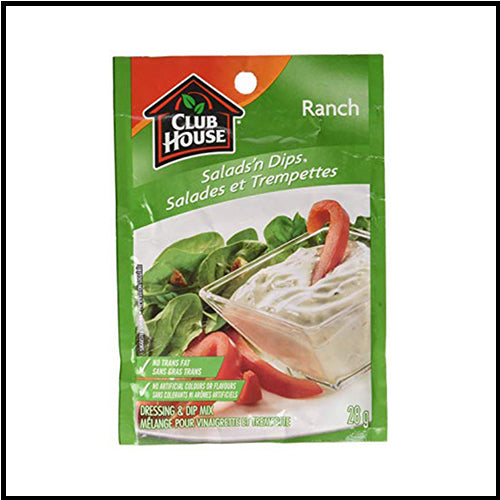 Club House Ranch Salads 'n Dips Dressing & Dip Mix 28g