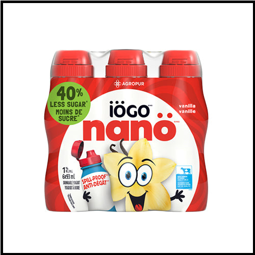 IÖGO Nano Drinkable Yogurt Vanilla 6 x 93ml