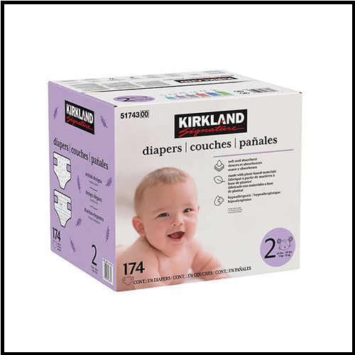 Kirkland Size 2 Diapers 174 pk