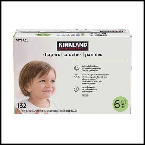 Kirkland Size 6 Diapers 132ct