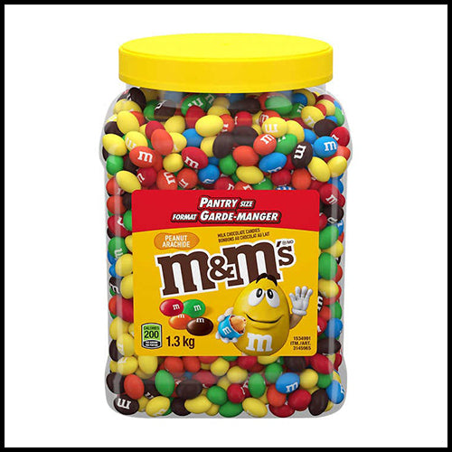 (COSTCO BULK) M&M's Peanut Jar 1.3kg