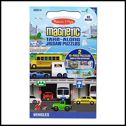 Magnetic Jigsaw Puzzle - Vehicles