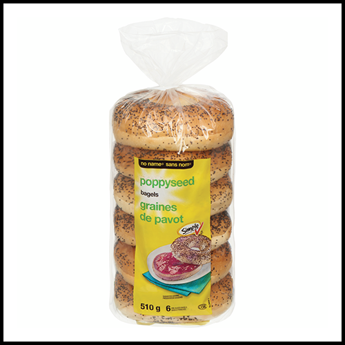 No Name Bagels Poppyseed 6pk