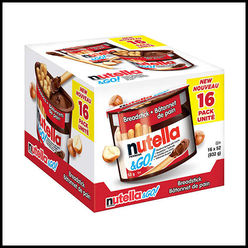 (COSTCO BULK) Nutella & Go Hazelnut Spread Breadsticks 16x52g