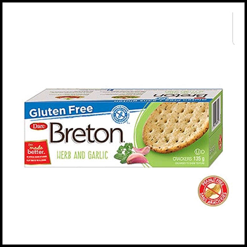 Dare Breton Herb & Garlic Gluten Free Crackers135g