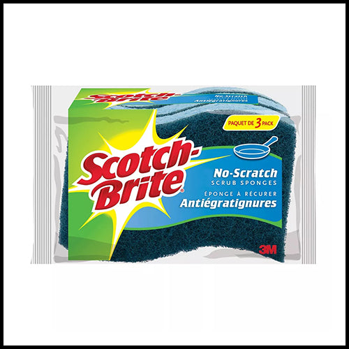 Scotch Brite No-Scratch Scrub Sponge 3ct