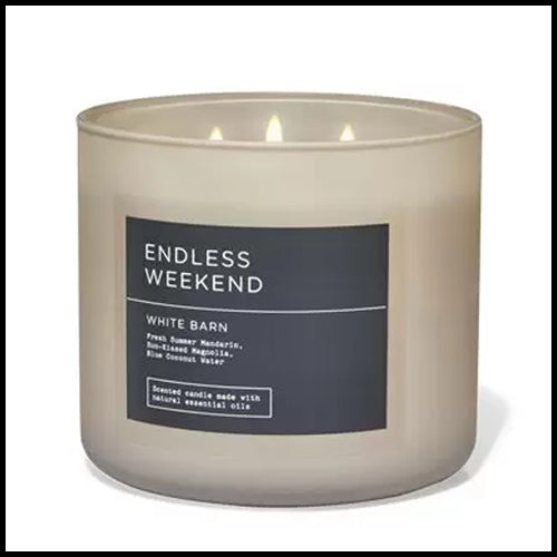 White Barn 3 Wick Candle - Endless Weekend