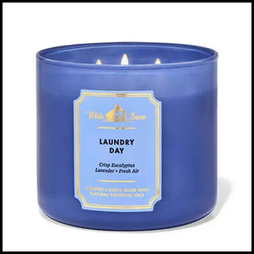 White Barn 3 Wick Candle Laundry Day