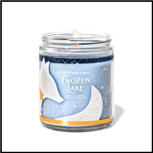 Bath & Body Works Single Wick Candle Frozen Lake