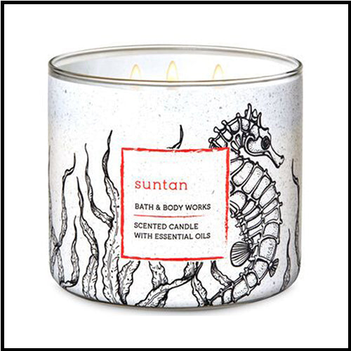 Bath & Body Works 3 Wick Candle Suntan