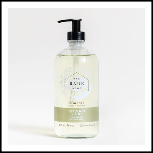 The Bare Home Bergamot & Lime Dish Soap 476ml