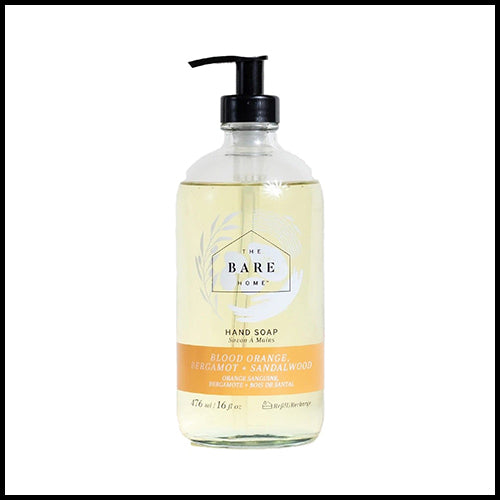 The Bare Home Blood Orange Bergamot + Sandalwood Hand Soap 476ml