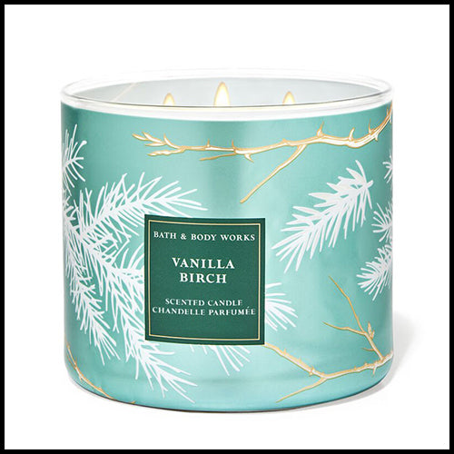 Bath & Body Works Vanilla Birch 3 Wick Candle