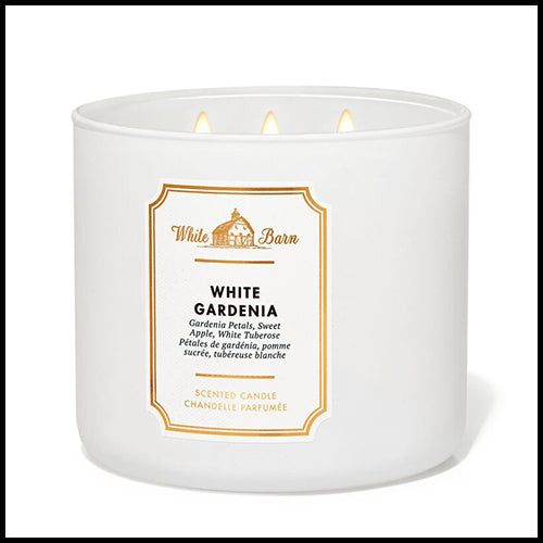 White Barn White Gardenia 3 Wick Candle