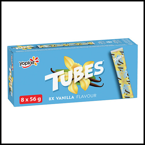 Yoplait Tubes Vanilla Yogurt 8 x 56 g