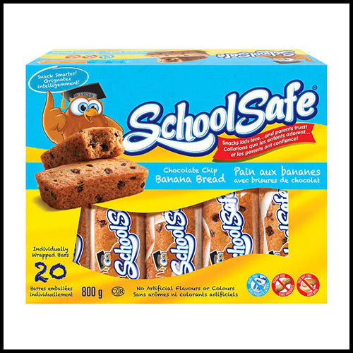 School Safe Chocolate Chip Banana Bread 20ct (PREORDER)