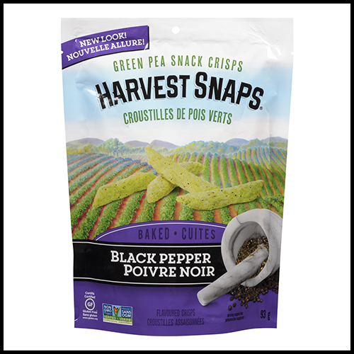 Harvest Snaps Green Pea Crisps Black Pepper 93g