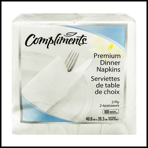 Compliments Dinner Napkins 100pk