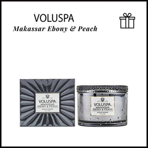 Voluspa Corta Candle Makassar Ebony & Peach 11 oz