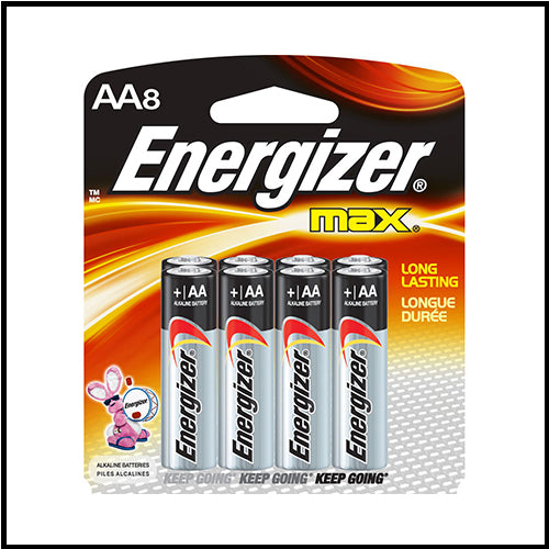 Energizer Max AA Batteries 8ct