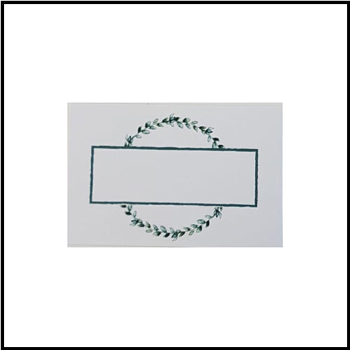 Green Wreath Placecards 25pk