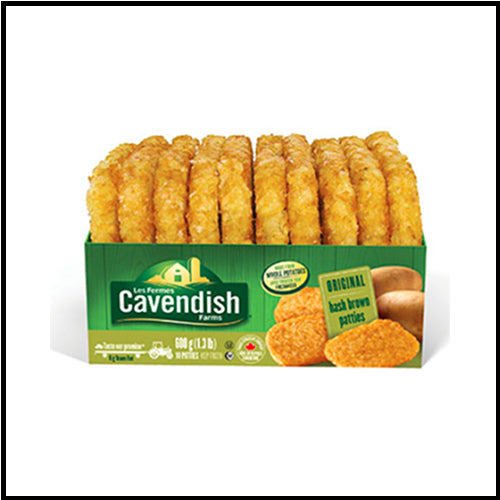 Cavendish Farms Hash Brown Patties, Original 10pk 600g