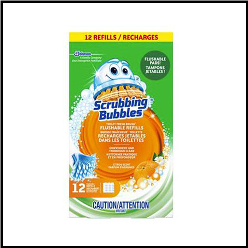 Scrubbing Bubbles Flushable Toilet Brush Refills 12ct