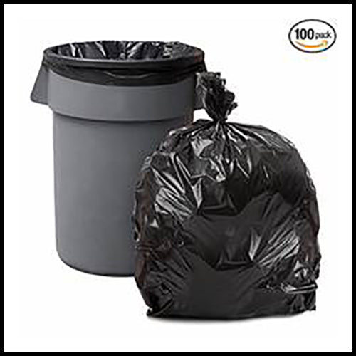 Black Extra Strong Garbage Bags 35in x 50in x 100ct