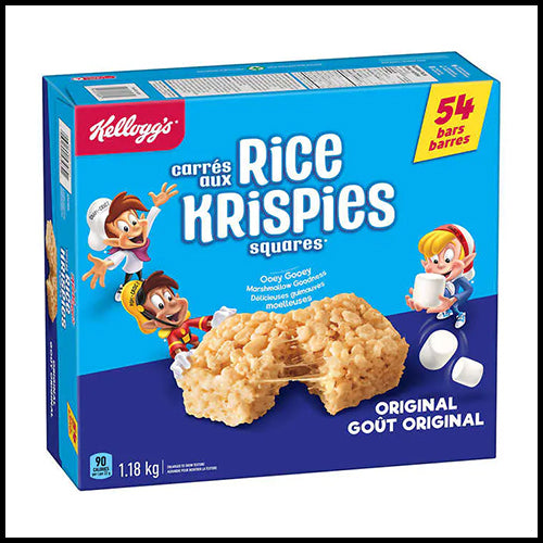 (COSTCO BULK) Kellogg's Rice Krispies Squares 52x22g