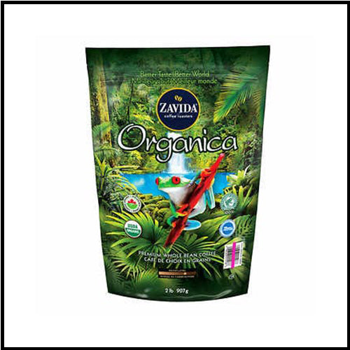 Zavida Organica Premium Whole Bean Coffee 907g