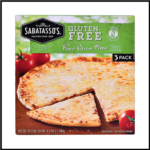 Sabatasso's Gluten-Free Four Cheese Pizza x 2 992g