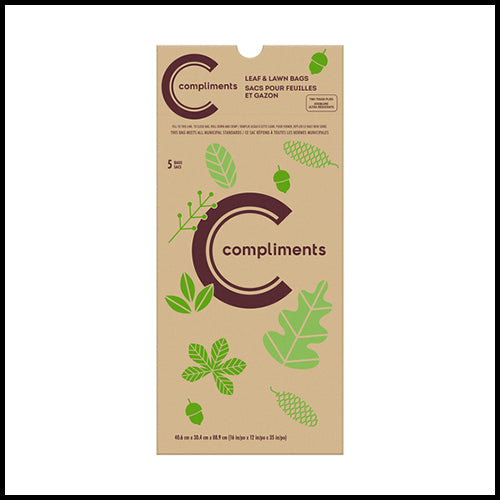 Compliments Paper Leaf & Yard Waste Bag 5pk