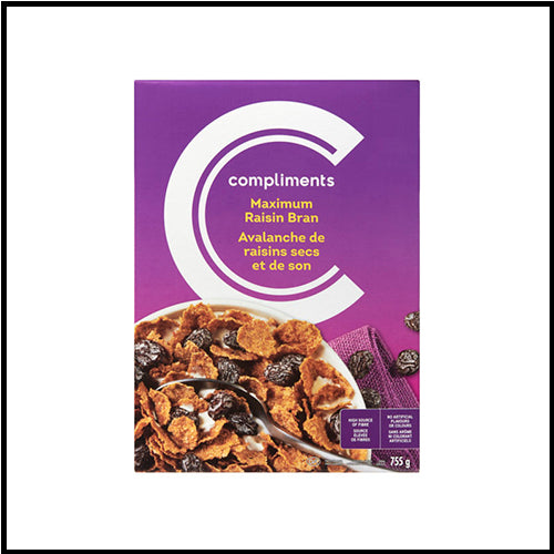 Compliments Maximum Raisin Bran Cereal 794g