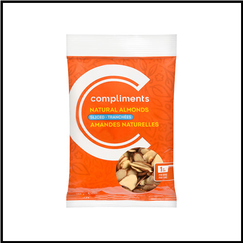 Compliments Natural Almonds Sliced 100g