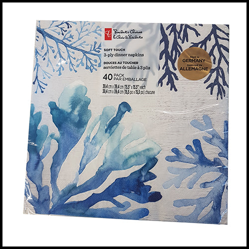 President's Choice Sea Life Dinner Napkins 40pk