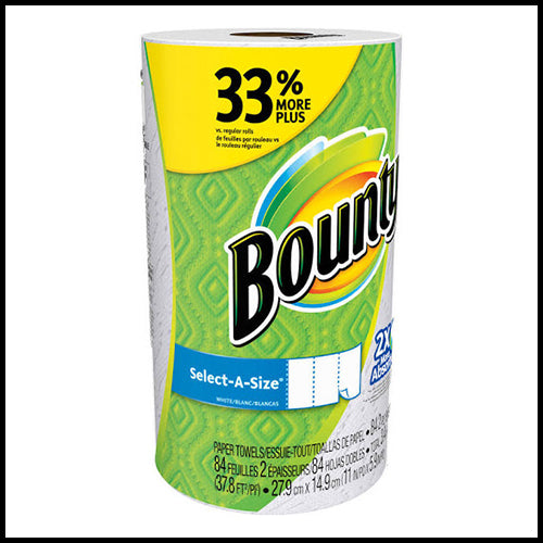 Bounty Plus Select A Size Paper Towel Roll 86 Sheets