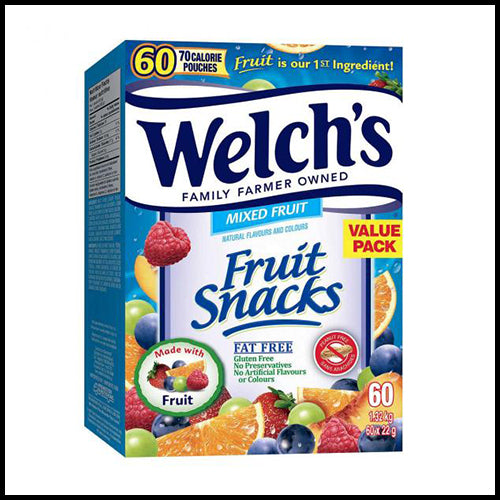 (COSTCO BULK) Welch's Fruit Snacks 60x22g