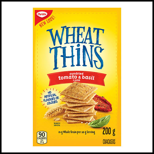 Christie Wheat Thins Sundried Tomato & Basil Crackers 200 g