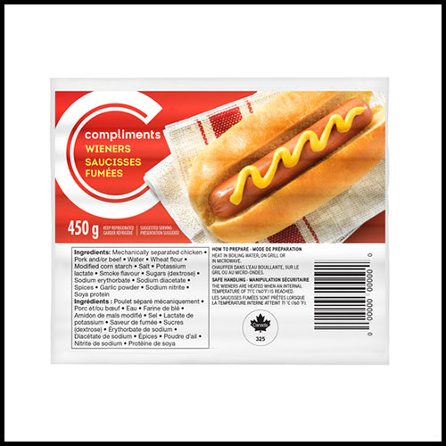 Compliments Wieners 450g